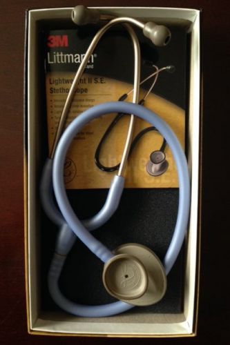 3m littmann lightweight ii s.e. 28&#034; stethoscope ceil blue #2454 new in box for sale