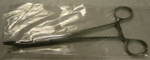 Surgical Medical Curved Hemostat Locking Forceps 8&#034; Serrated Tip New In Package