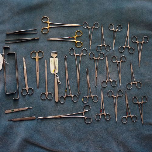 Minor surgery set (lot of 37 pieces) for sale
