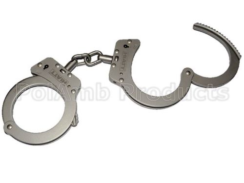 HIATT Steel Chain Link Handcuffs for Police, Officers, Security, Constables, 999