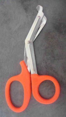 3 Orange EMT Shear Scissors Bandage 5.5&#034; ParamedicEMS Supplies