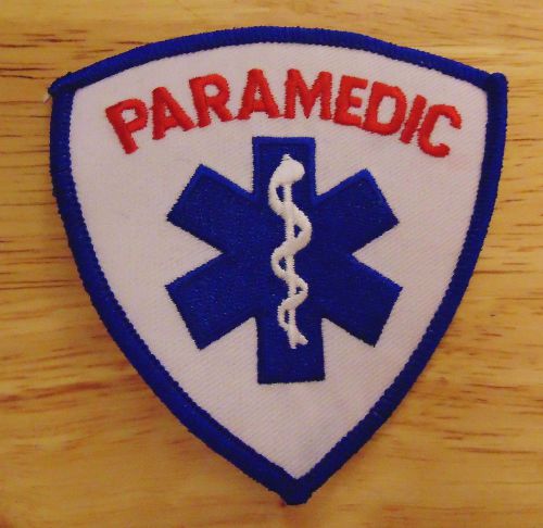 Paramedic Patch, 3.5&#034; tall x 3.5&#034; wide, brand new
