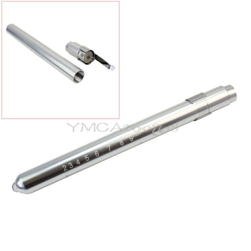 Silver Aluminium Alloy Surgical Medical Flashlight Pen For Nurses Doctors EMT