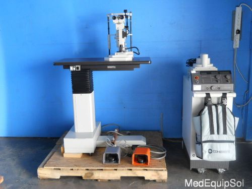 Coherent novus 2000 and coherent lds 20 slit lamp w/footswitches for sale
