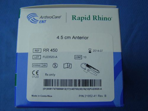 Arthrocare ENT Rapid Rhino 4.5cm Anterior (RR 450) Box of 10