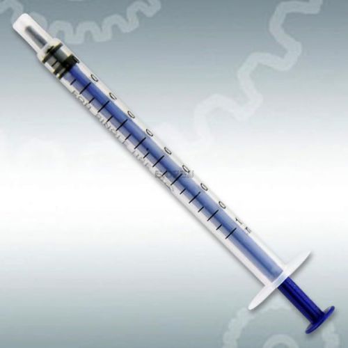 100x disposable plastic syringe injector 1ml for measuring nutrient pet feeder for sale