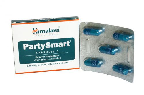 Himalaya Herbals Party Smart Relieves Unpleasant After Effects of Alcohol 15 Cap