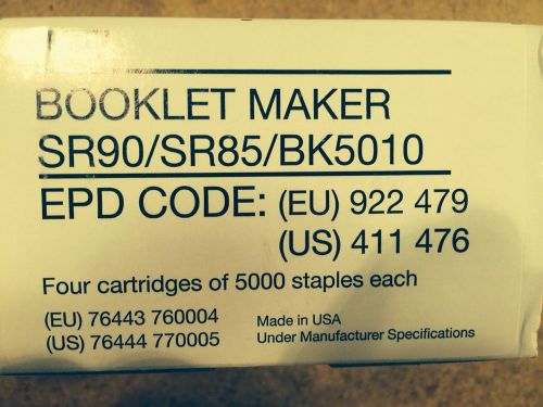 Box of 4 RICOH LANIER BOOKLET MAKER SR90/SR85/BK5010 STAPLES, 20,000 Total