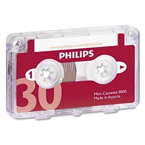 Philips Speech Dictation Minicassette With File Clip - 1 X 30 Minute (LFH0005)