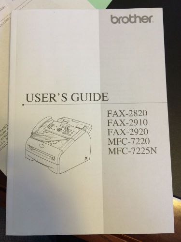 User Guide Brother Fax-2810