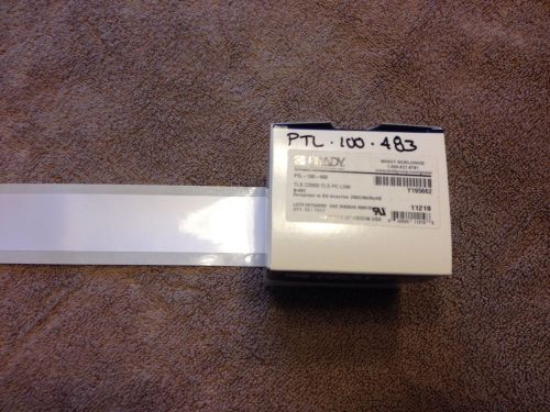 Brady label PTL-100-483 Continous White 50 Ft Long X 1 5/16 &#034;wide Use With 6010