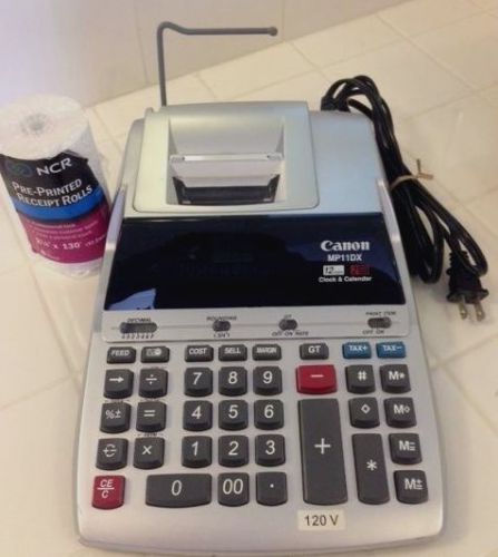 Canon MD11DX Desktop Printing Calculator with Clock &amp; Calendar
