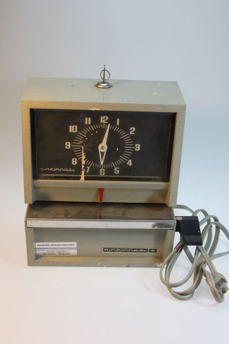 Cincinnati employee time clock punch stamp recorder works for sale