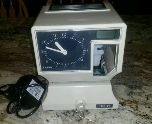 Amano TCX-11 Electric Time Clock Recorder