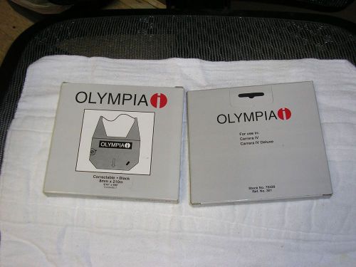 OLYMPIA TYPEWRITER CORRECTABLE RIBBONS- 2 IN AUCTION- LIST BELOW OF MACHINES