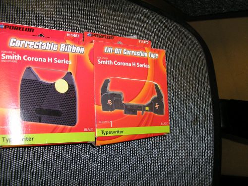 SMITH CORONA H SERIES 2 PACK TYPEWRITER RIBBON AND 1 PACK LIFT OFF CORRECTION
