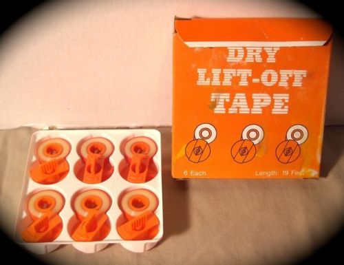 6 Lot Brother ET Series Dry Lift-Off Correction Tape Daisy Wheel-New