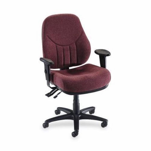 Lorell Multi-Task Chair,High-Back,26-7/8&#034;x26&#034;x39&#034;-42&#034;-1/2&#034;,Burgundy (LLR81102)