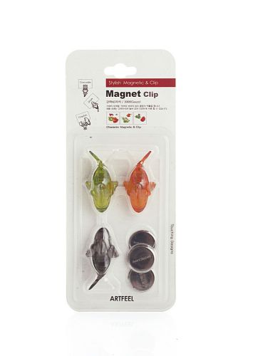 Character Magnetic Clip Shark 3PCS, Tracking number offered