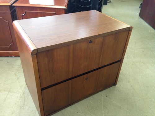 ***2 drawer lateral size file cabinet by national office furn w/lock&amp;key 36&#034;w*** for sale