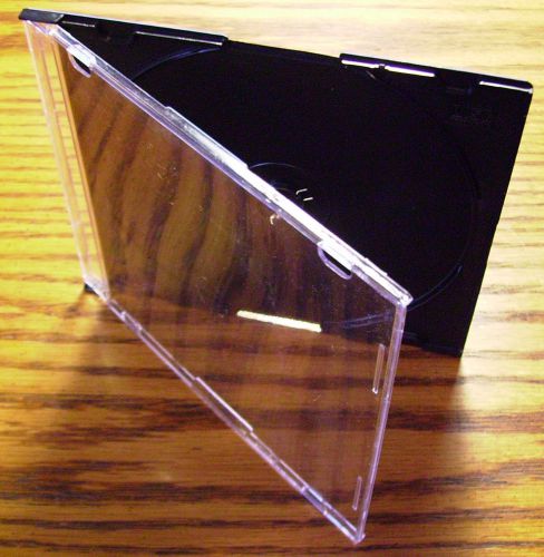Cd/dvd jewel cases slim line black clear cover 85 total for sale