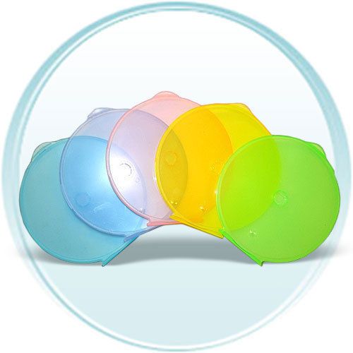 200 clam shell case, blue, green, pink, purple, yellow js100-cs5color25pk-stsl for sale