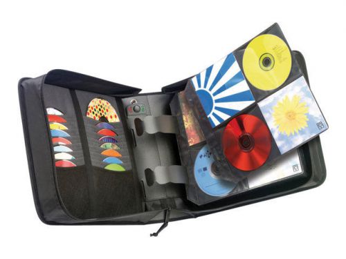Case logic cdw 208 - wallet for cd/dvd discs - 208 discs - nylon - cdw-208 black for sale