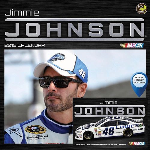 JIMMIE JOHNSON - 2015 WALL CALENDAR - BRAND NEW - NASCAR RACING STAR 1648