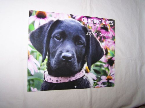 Guiding Eyes for the Blind 2015 Wall Calendar; Free Shipping