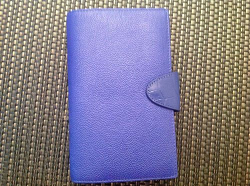 Filofax Calipso Blue Compact Organizer cover only no refills