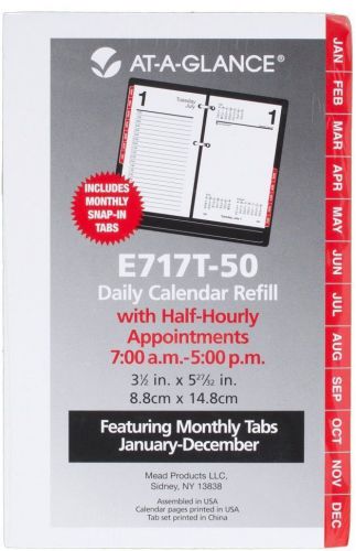 3.5 x 6 inches desk calendar refill with tabs for monthly tabs e717t50 for sale