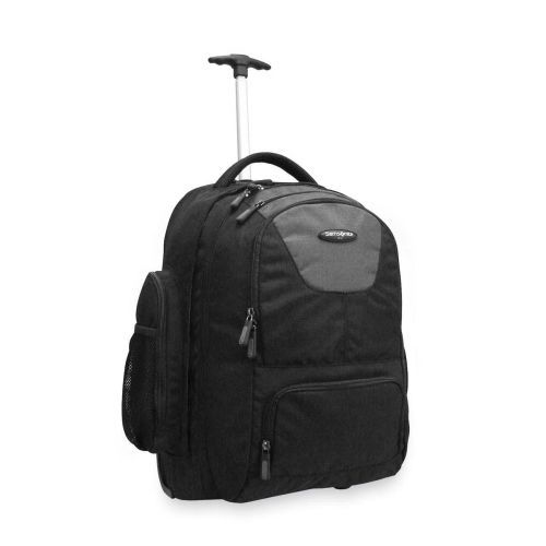 Wheeled Backpack, 14 x 8 x 21, Black/Charcoal