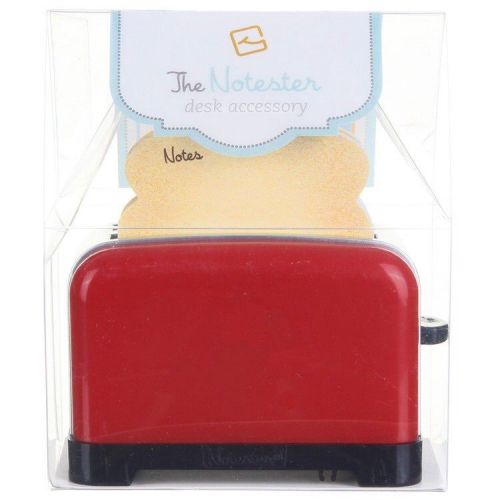 NEW THE NOTESTER DESK ACCESSORY - RED - MAGNETIC - SHARPENER - PHONE DOCK - GIFT