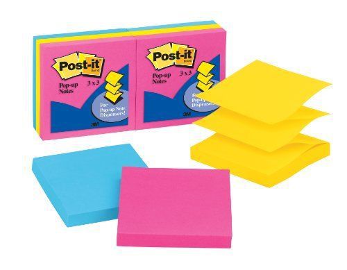 Post-it Pop-up Notes In Neon Colors - Pop-up, Self-adhesive, (r330an)