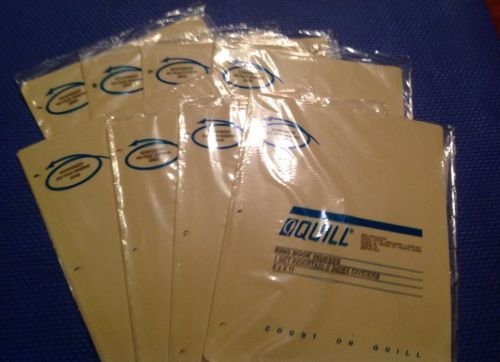 Lot of 8 Vintage Quill Binder Big Index Dividers with Tabs Made In USA Sealed