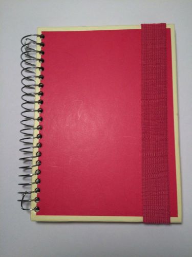 Semikolon Red Spiral Notebook letter dividers great for address book 7 x 5.25&#034;