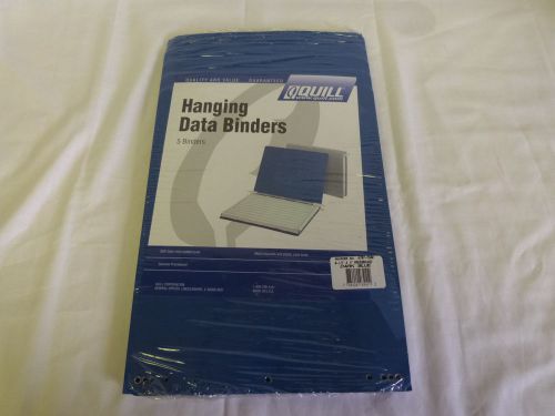 Brand New Quill Hanging Data Binder in Blue for 3-part computer paper