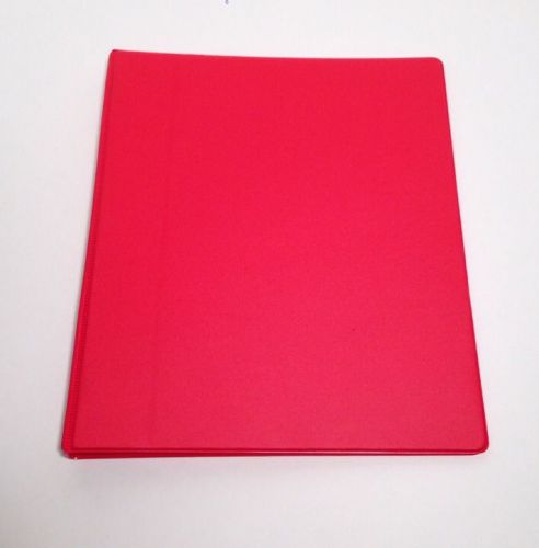 Quill Brand 1/2&#034; Round Ring Binder; Non-View, Red, 3-Ring 125 Sheet Capacity