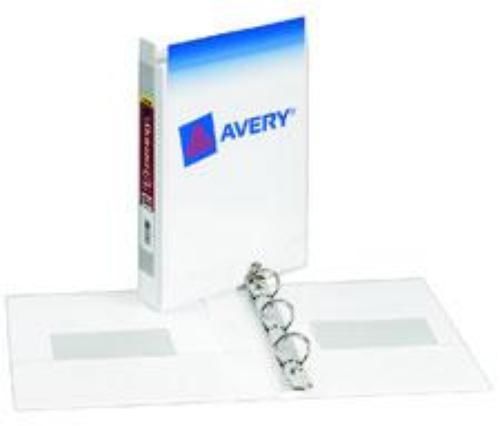 Avery Durable View Binder 5-1/2&#039;&#039; x 8-1/2&#039;&#039; 1&#039;&#039; Capacity White