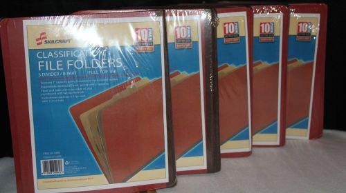 NEW 50 pack Letter size Classification File Folders 3 divider 8 part