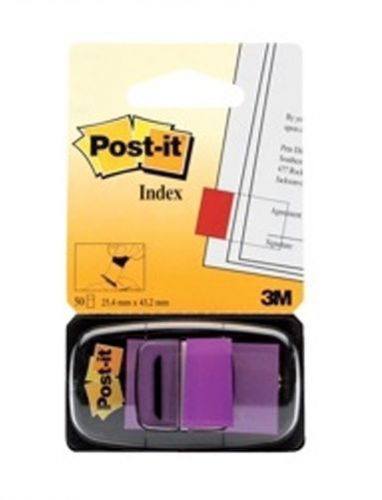 3M Post-it Index Tab 25mm Purple 680-8 Box of 12 Packs Purple 324726