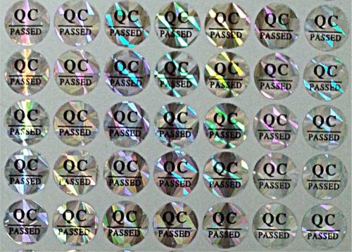 QC PASSED Laser Labels 10mm diameter 490 Stickers