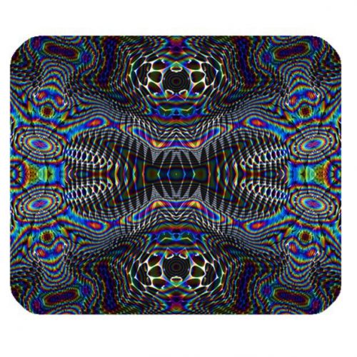Psichedelic Custom Mouse Pad Anti Slip for Gaming with Rubber backed