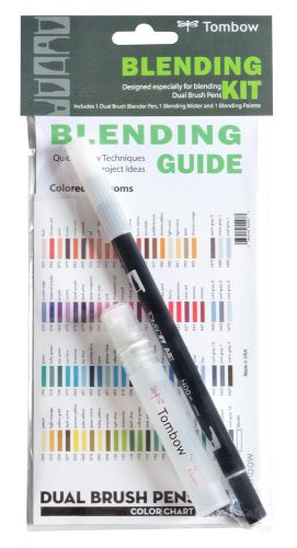 Tombow blending kit for dual brush pens, includes blending palette, colorless b for sale