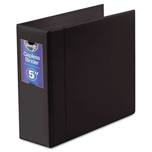 Ideastream Gapless Loop Ring Binder, 11 x 8-1/2, 5&#034; Capacity, Black 07095