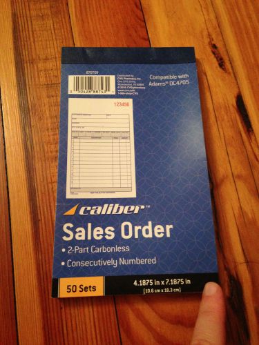 caliber Sales Order sheets Compatable w/Adams DC4705 New