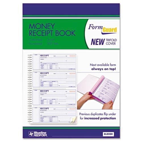 Rediform office products 8l808r money receipt book, 2-3/4 x 7, carbonless for sale