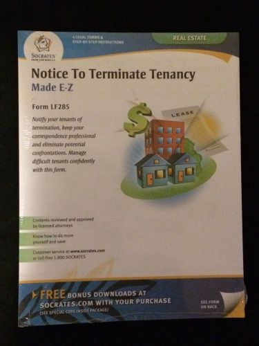 SOCRATES Notice To Terminate Tenancy Form STEP BY STEP LF285