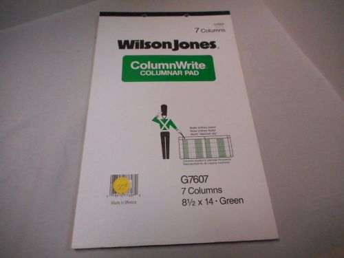 WilsonJones Column Write, Columnar Pad #G7607, Book Keeping 7 Columns