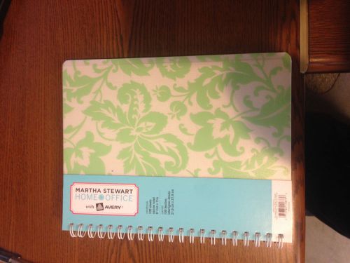 Martha Stewart Home Office Avery Damask Spiral Notebook 8-1/2&#034; x 11&#034;